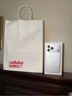 iPhone 17 ProMax Empty Box and Shopping Bag